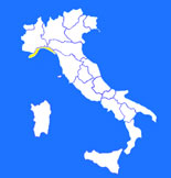 Ligurië op de kaart